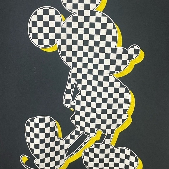 Disney Mickey Mouse Graphic Tee White Black Yellow Small - Picture 2 of 5